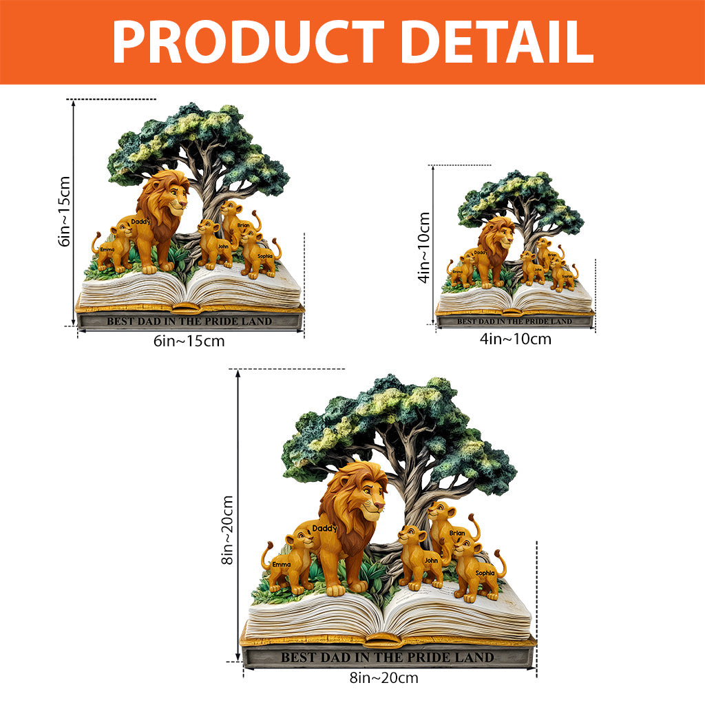 Best Dad In The Pride Land - Personalized Father Custom Shaped Acrylic Plaque