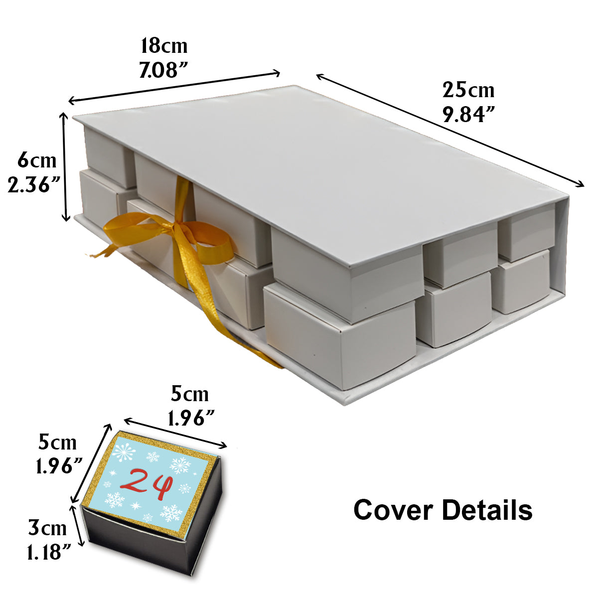 2025 Magical Advent Calender - Personalized Mouse Folded Advent Calendar With Ornaments