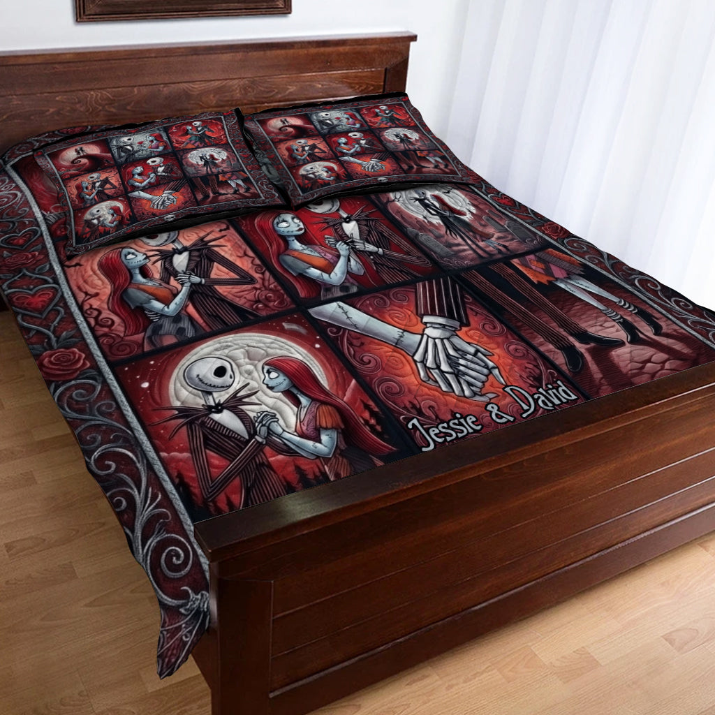 Perfect Gift For Couple - Personalized Nightmare Quilt Set
