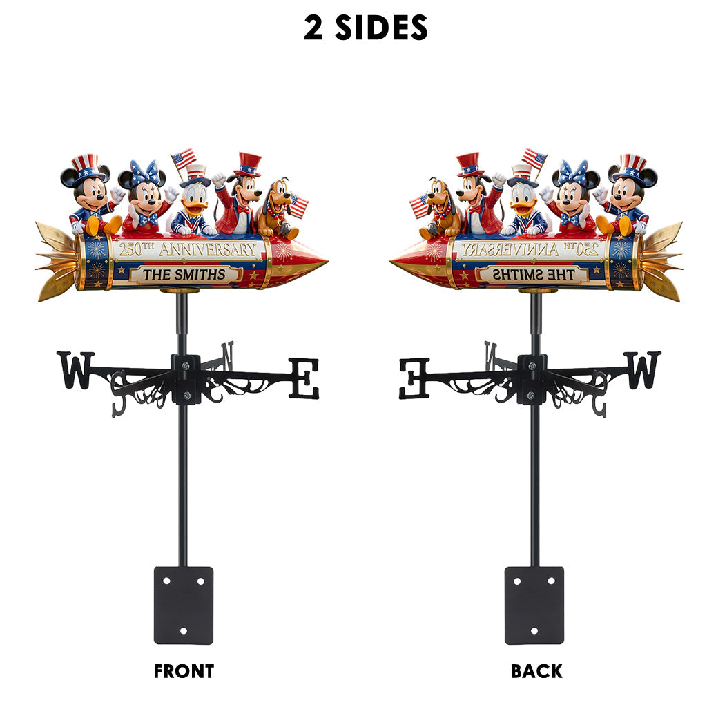 250th Anniversary Celabration - Personalized Mouse Weather Vane
