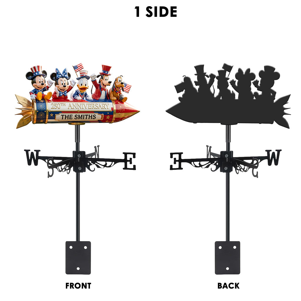 250th Anniversary Celabration - Personalized Mouse Weather Vane