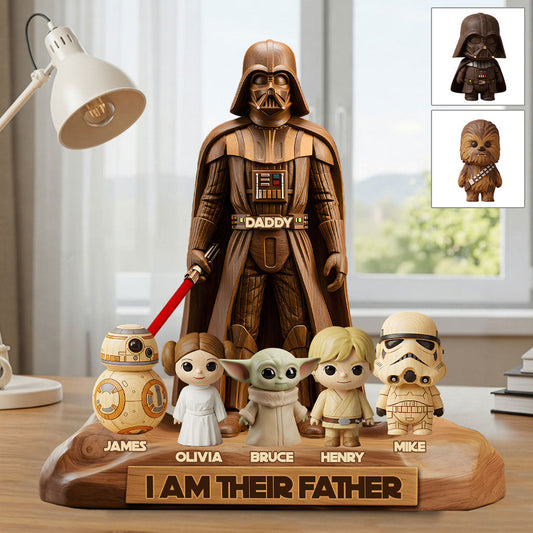I Am Their Father - Personalized The Force Custom Shaped Acrylic Plaque