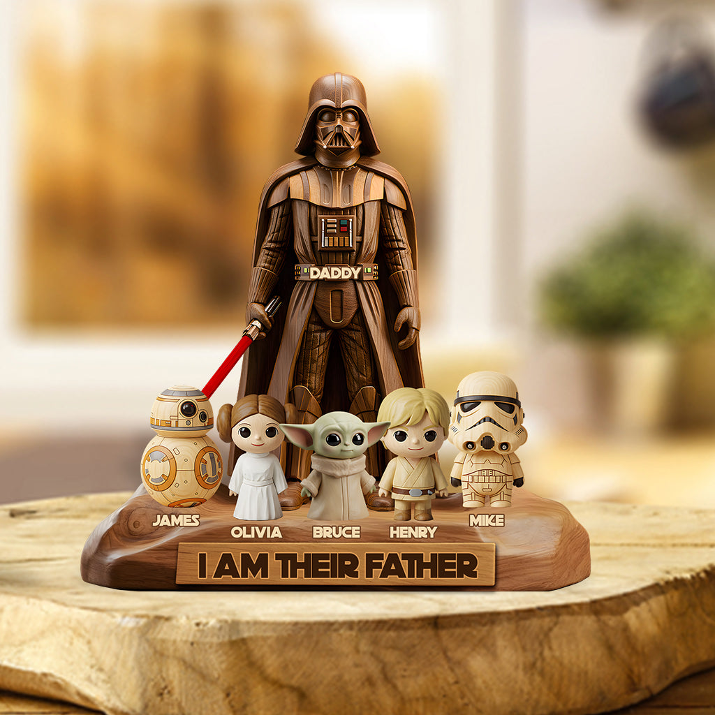 I Am Their Father - Personalized The Force Custom Shaped Acrylic Plaque