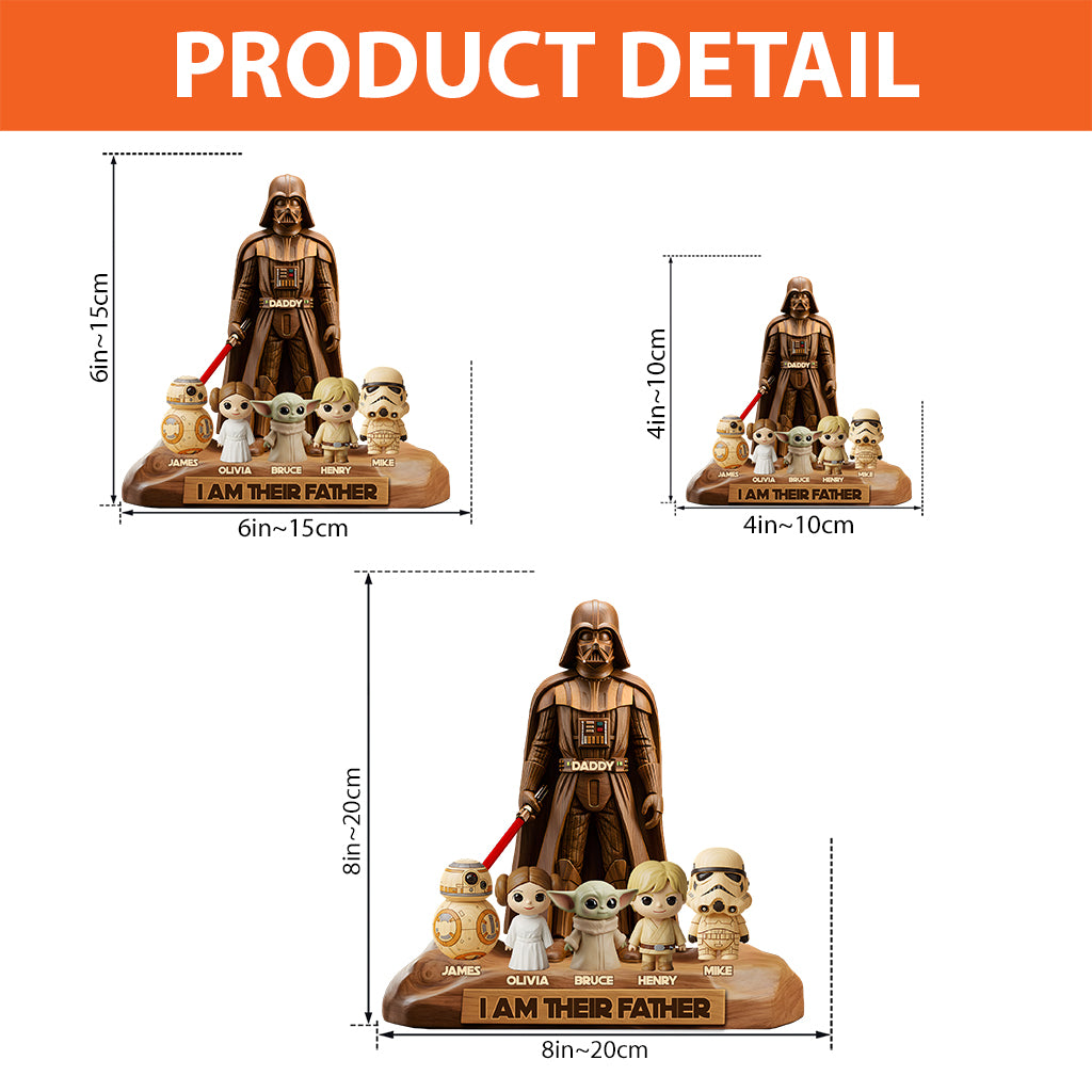 I Am Their Father - Personalized The Force Custom Shaped Acrylic Plaque