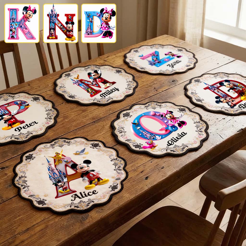 Magic Family - Personalized Mouse Custom Shape Placemat