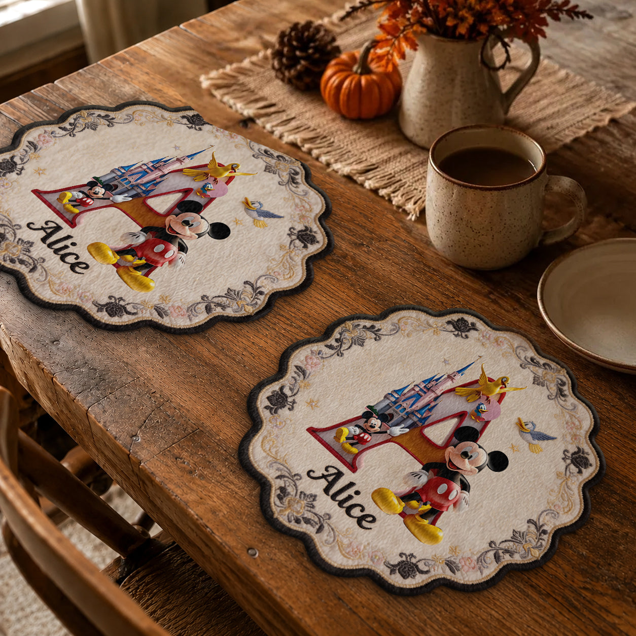 Magic Family - Personalized Mouse Custom Shape Placemat