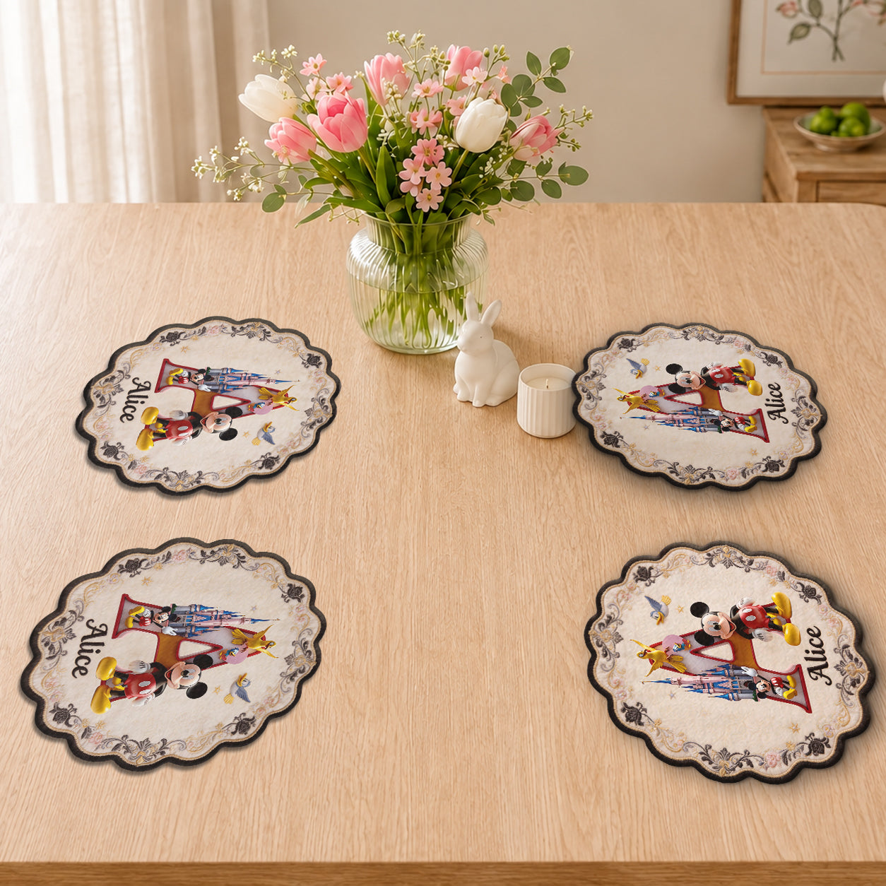 Magic Family - Personalized Mouse Custom Shape Placemat