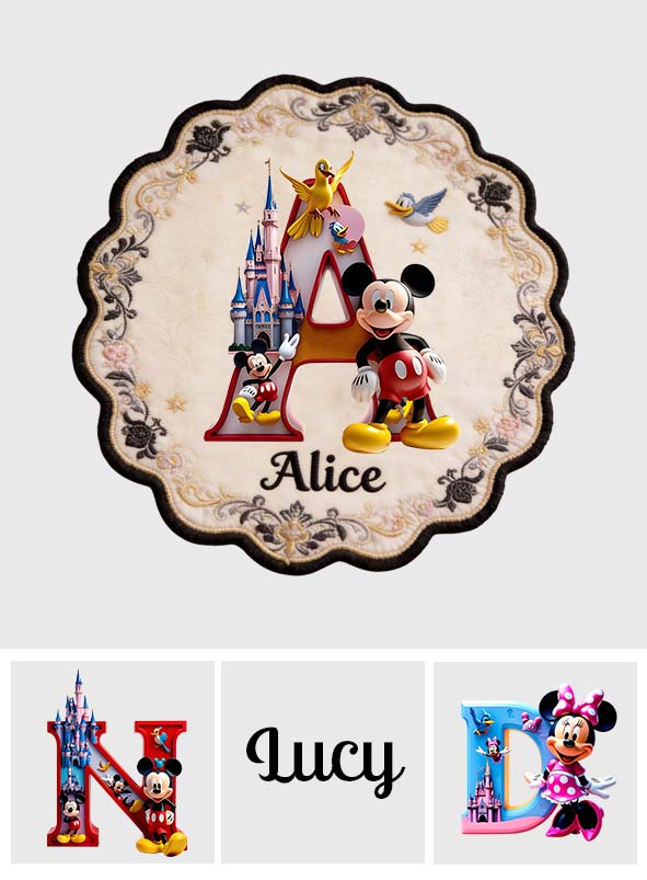 Magic Family - Personalized Mouse Custom Shape Placemat