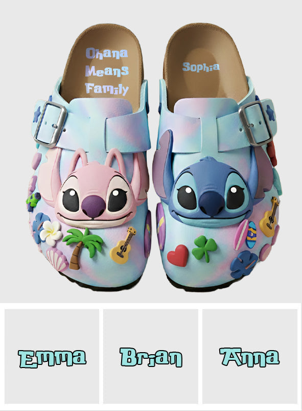 Ohana Means Family - Personalized Ohana Clogs With Arch Support