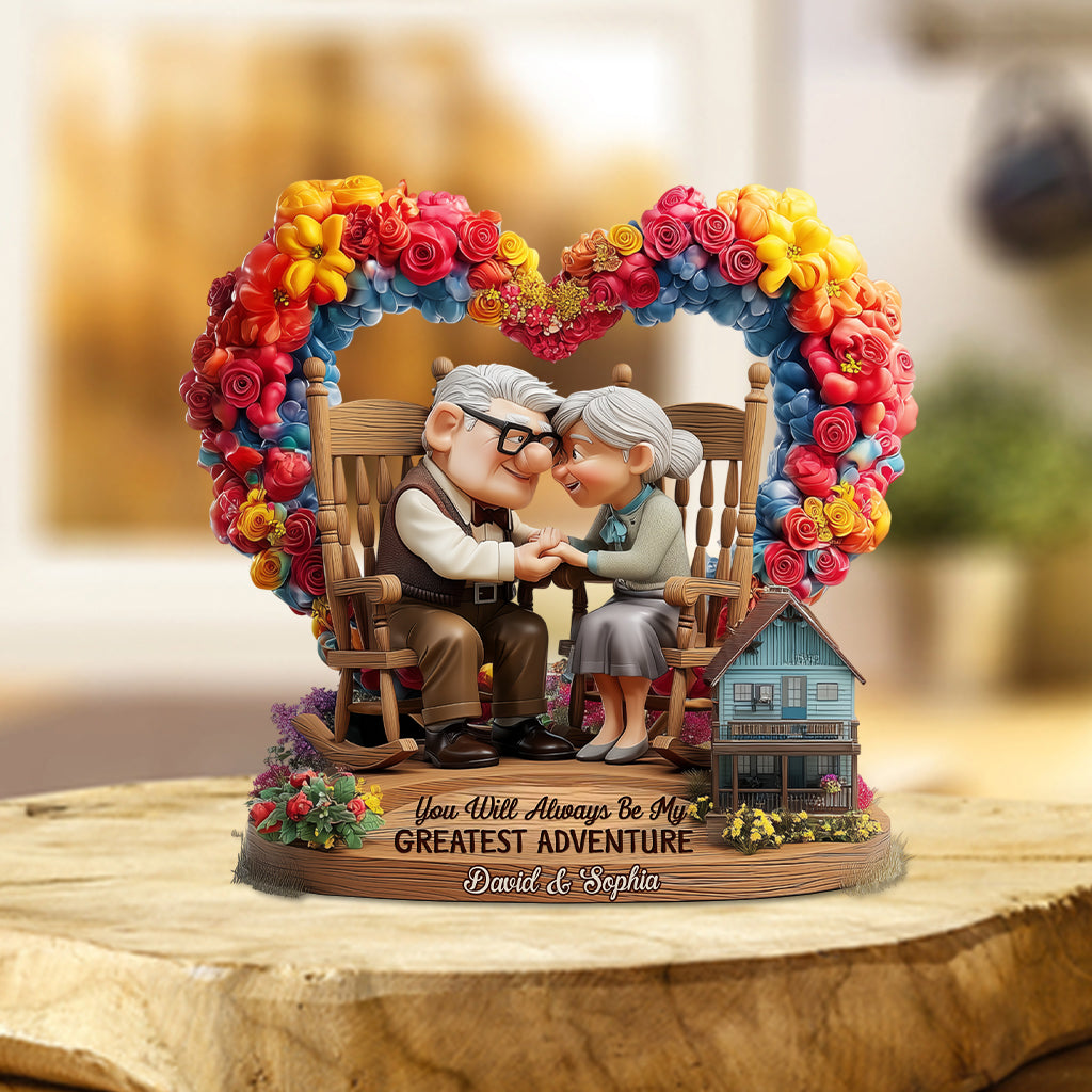 You Will Always Be My Greatest Adventure - Personalized Mouse Custom Shaped Acrylic Plaque