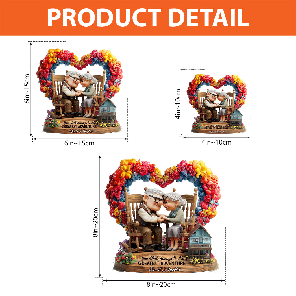 You Will Always Be My Greatest Adventure - Personalized Mouse Custom Shaped Acrylic Plaque