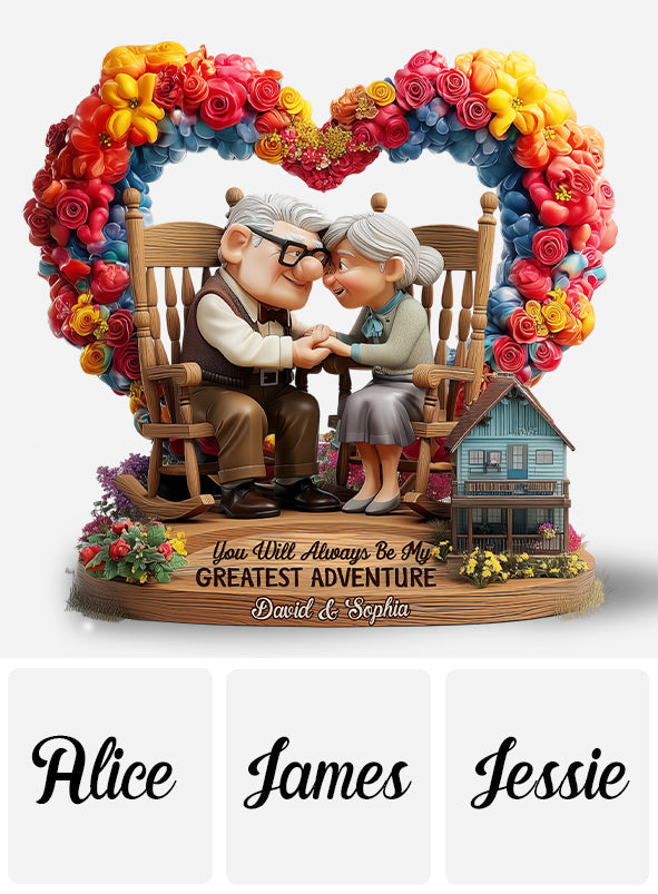 You Will Always Be My Greatest Adventure - Personalized Mouse Custom Shaped Acrylic Plaque