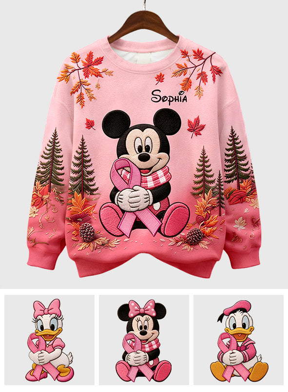 Breast Cancer Awareness - Personalized Breast Cancer Awareness Ugly Sweater
