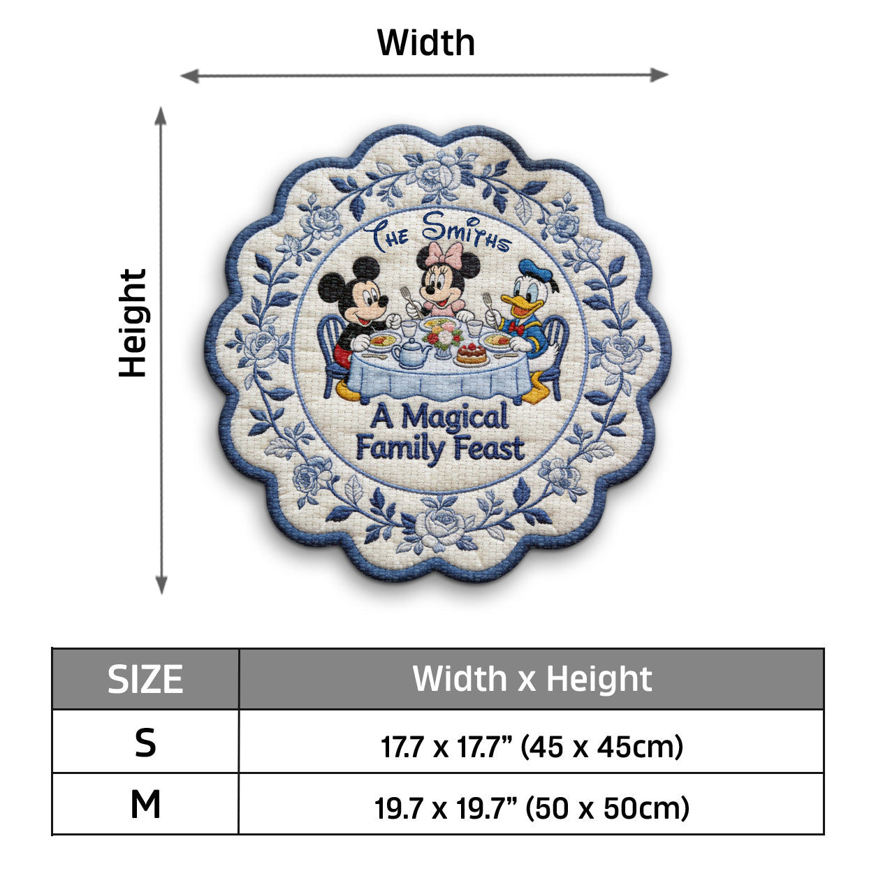 Magical Feast - Personalized Mouse Custom Shape Placemat