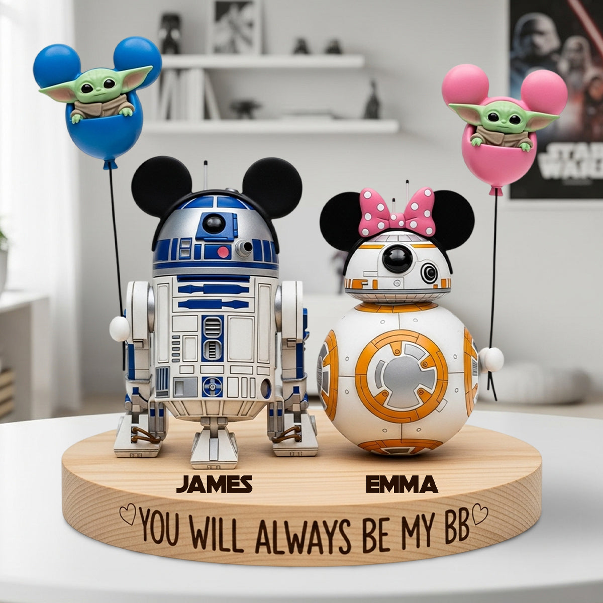 You Will Always Be My BB - Personalized The Force Custom Shaped Acrylic Plaque