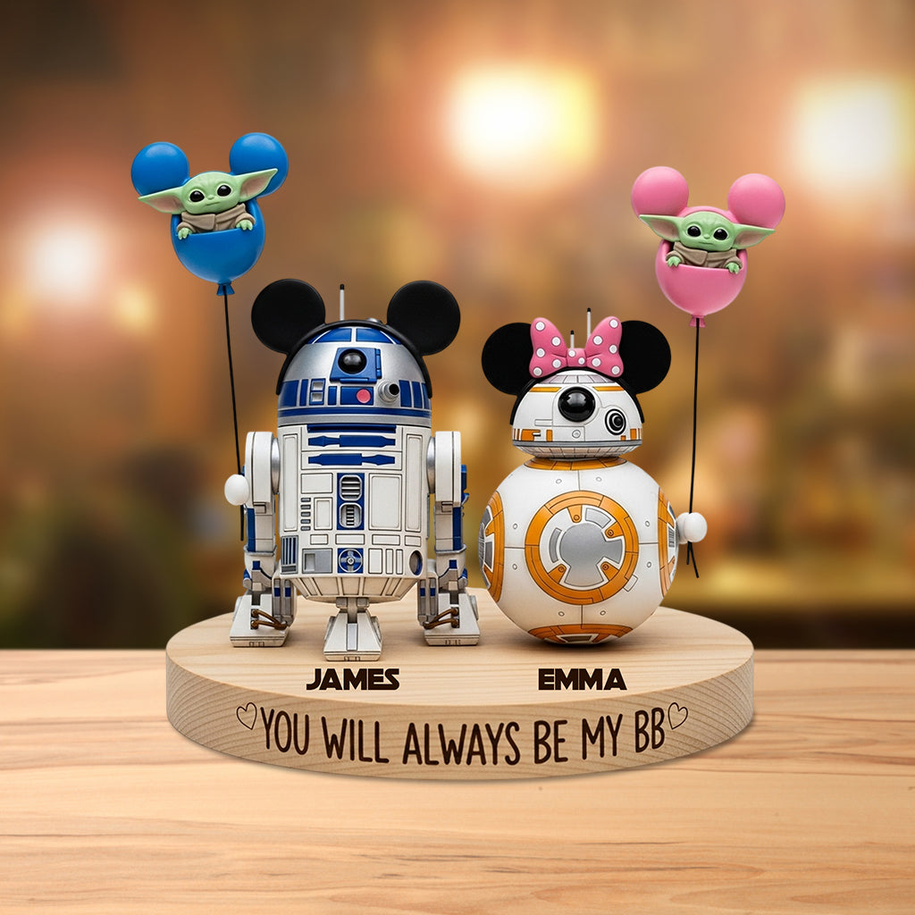 You Will Always Be My BB - Personalized The Force Custom Shaped Acrylic Plaque