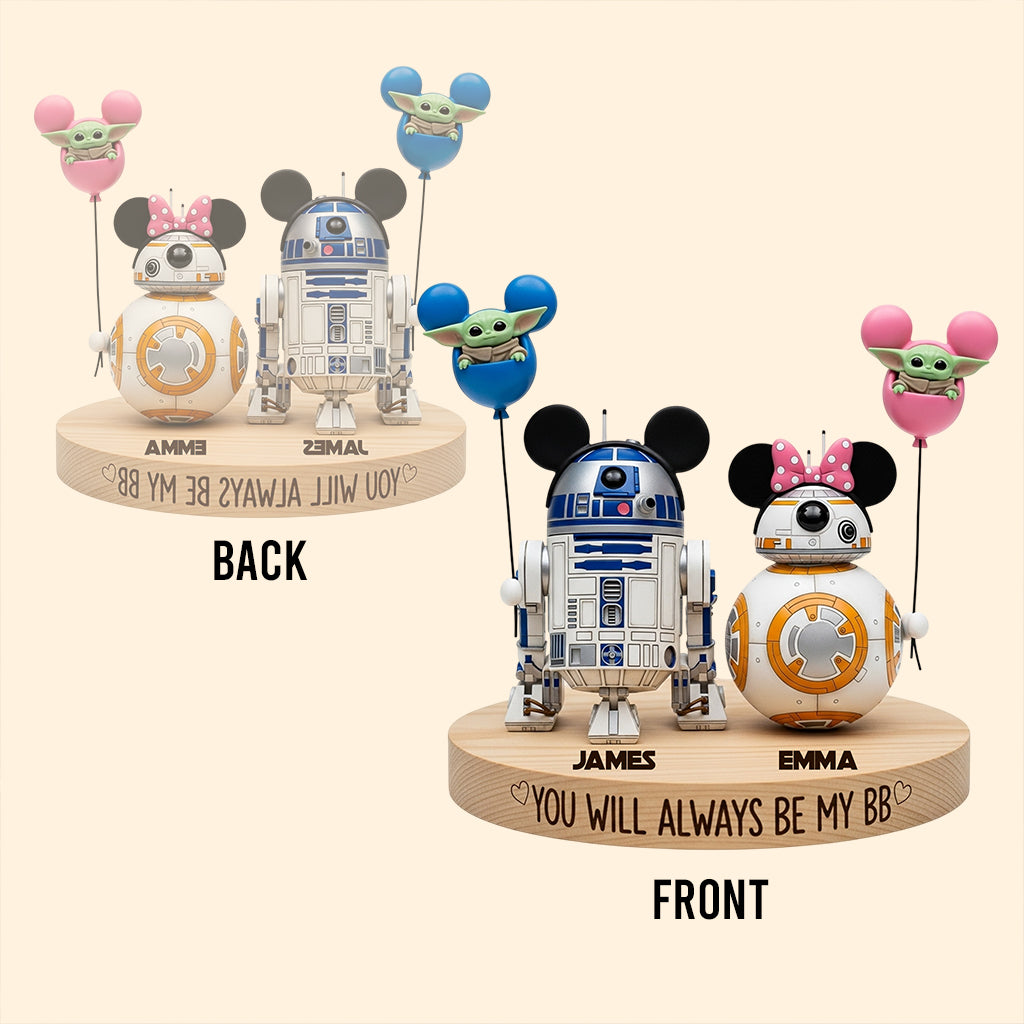 You Will Always Be My BB - Personalized The Force Custom Shaped Acrylic Plaque