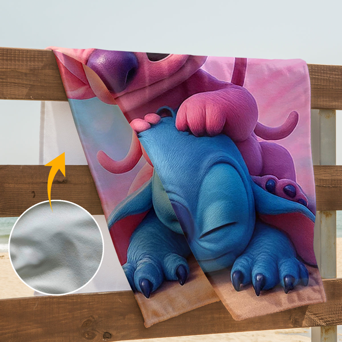 Cute Ohana - Personalized Ohana Quick-dry Beach Towel/ Bath Towel