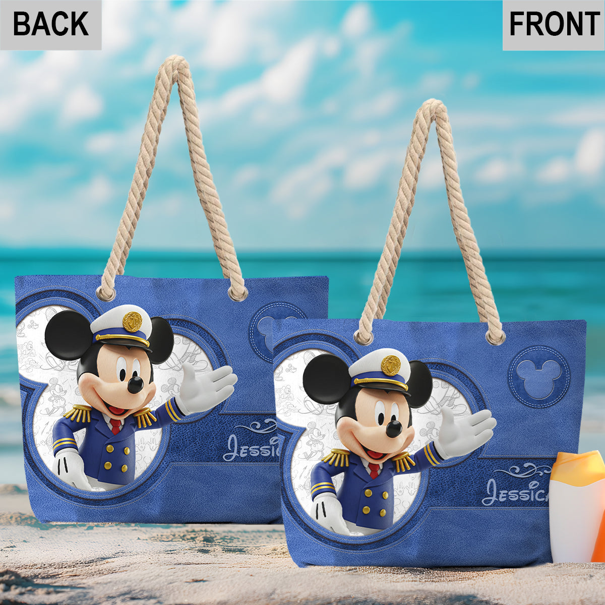 Magical Cruise Trip - Personalized Mouse Beach Bag