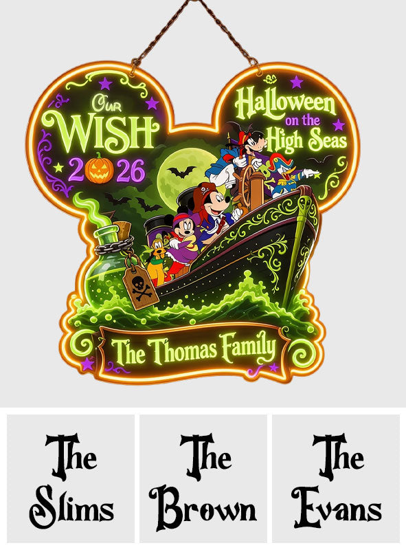 Cruise Halloween - Personalized Dream Cruise Neon LED Light Sign