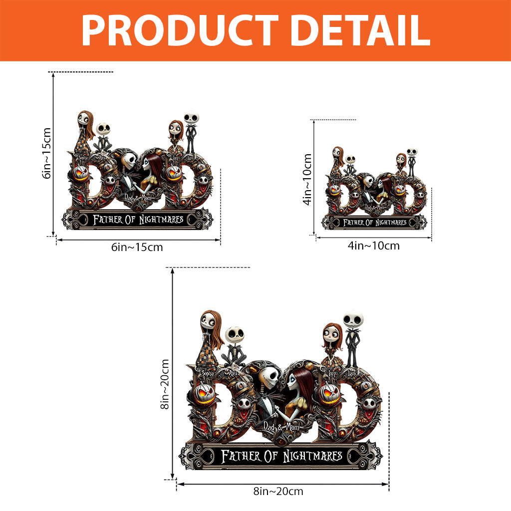 Father Of Nightmares - Personalized Nightmare Custom Shaped Acrylic Plaque