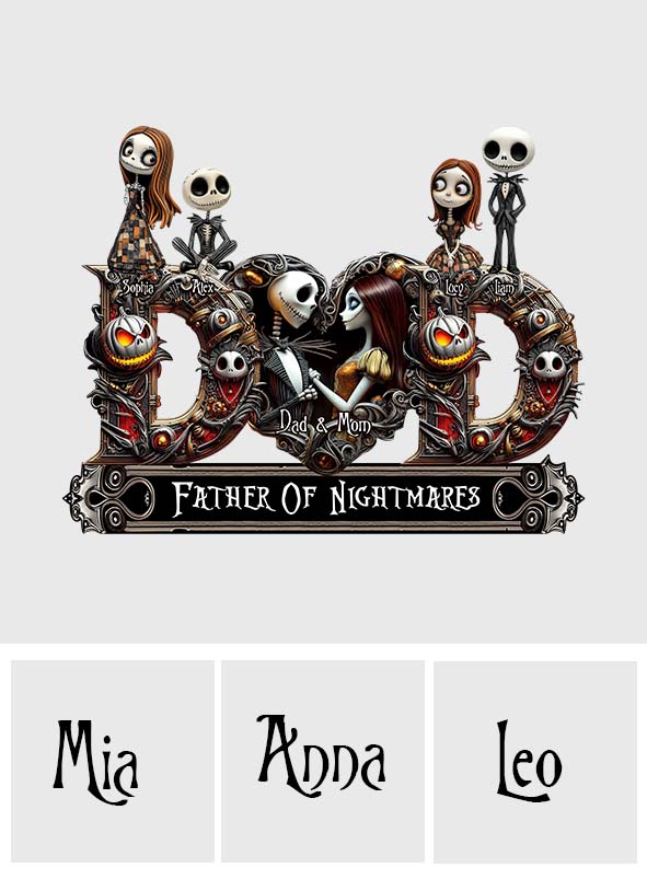 Father Of Nightmares - Personalized Nightmare Custom Shaped Acrylic Plaque
