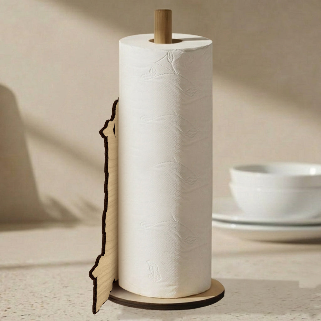 Doing Dad Sht - Personalized The Force Paper Towel Stand