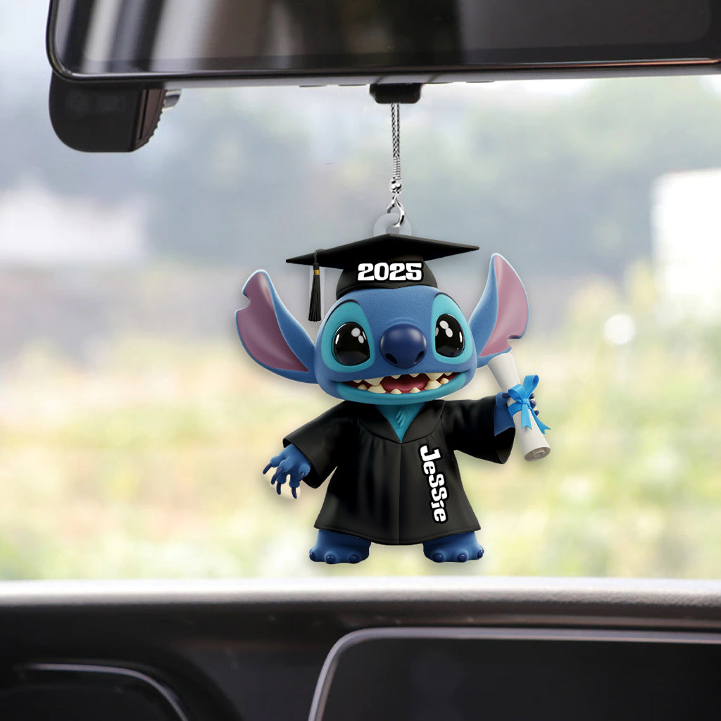 Happy Graduation 2025 - Personalized Ohana Transparent Car Ornament