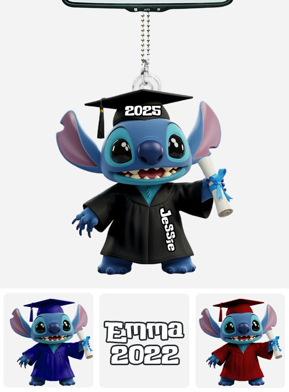 Happy Graduation 2025 - Personalized Ohana Transparent Car Ornament