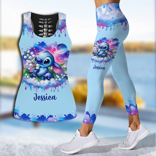 Ohana Means Family - Personalized Ohana Hollow Tank Top and Leggings