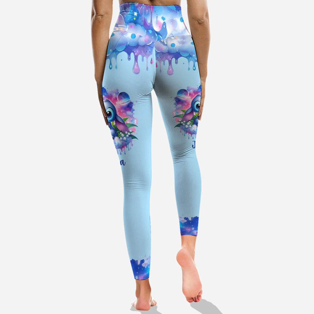 Ohana Means Family - Personalized Ohana Hollow Tank Top and Leggings