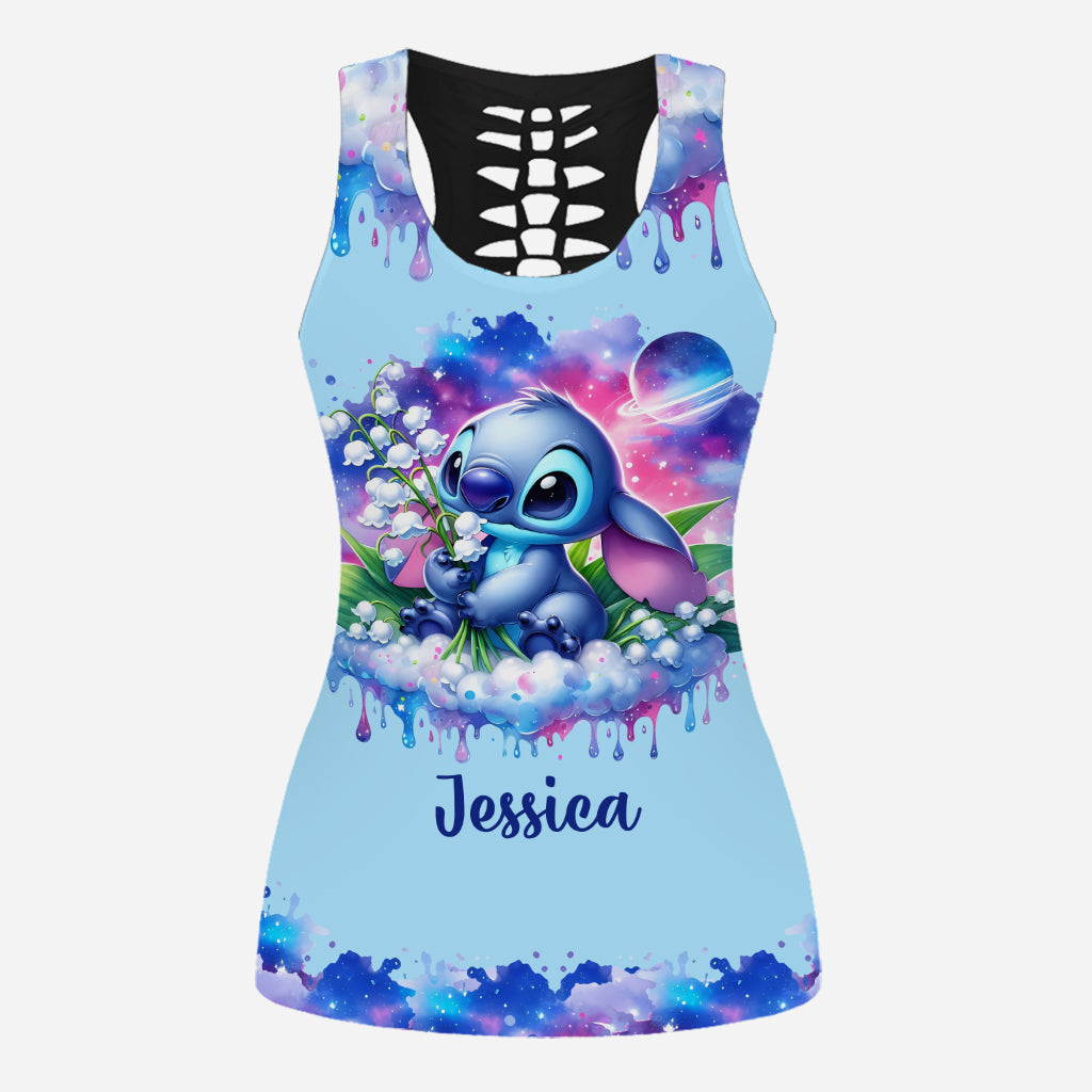 Ohana Means Family - Personalized Ohana Hollow Tank Top and Leggings