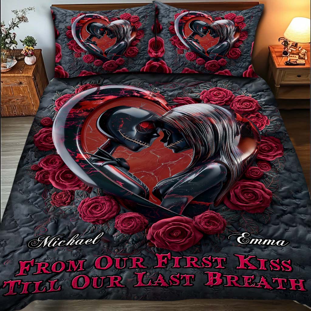 From Our First Kiss - Personalized Nightmare Quilt Set