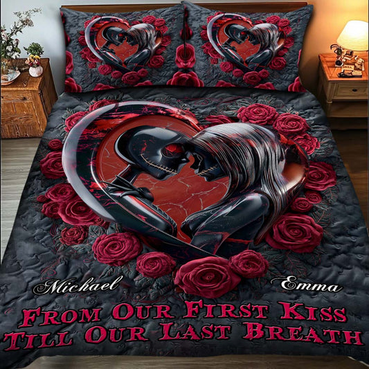 From Our First Kiss - Personalized Nightmare Quilt Set