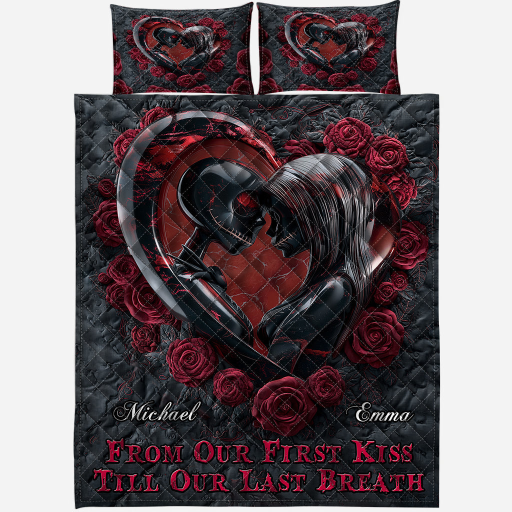 From Our First Kiss - Personalized Nightmare Quilt Set