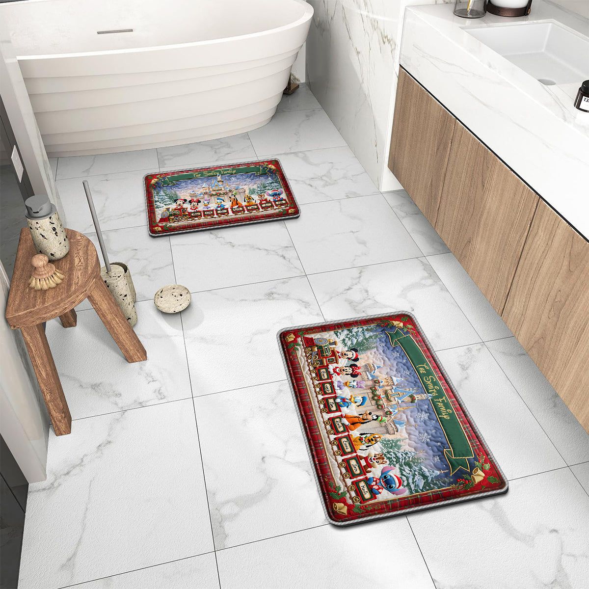 Magical Christmas - Personalized Mouse Non-Slip Tufted Rug