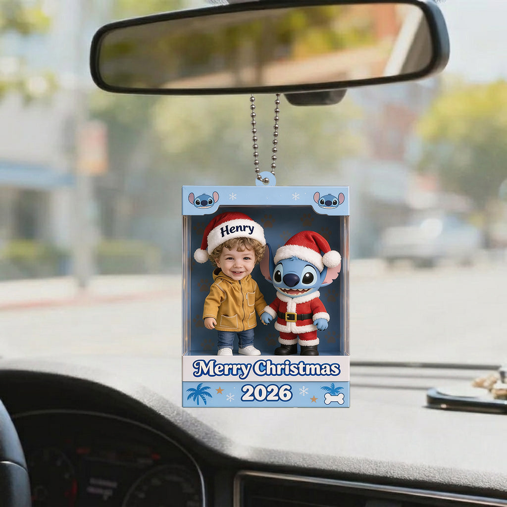 Merry Stitchmas - Personalized Ohana Premium 3D Ornament