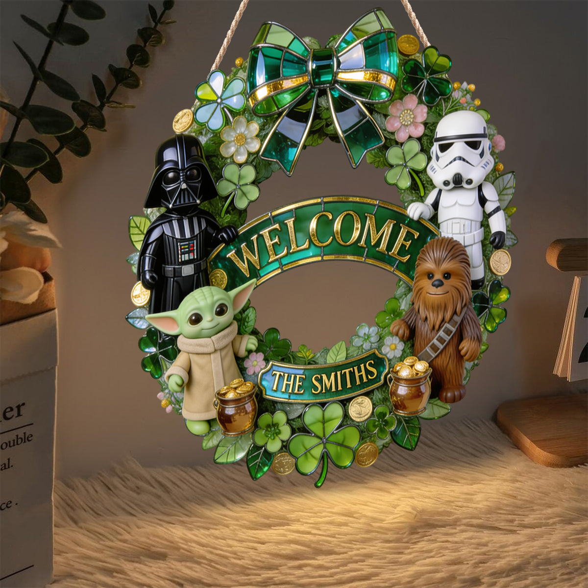 Welcome - Personalized The Force LED Light Acrylic Sign