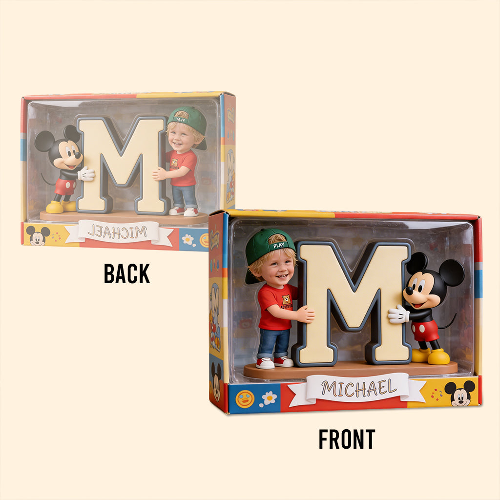 Custom Character, Alphabet Letter - Personalized Mouse Custom Shaped Acrylic Plaque