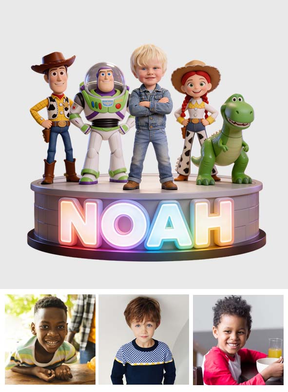 Toys Friend - Personalized Movie For Kids Custom Shaped Acrylic Plaque