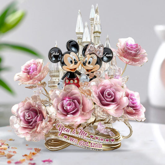 You And Me We Got This - Personalized Mouse Custom Shaped Acrylic Plaque