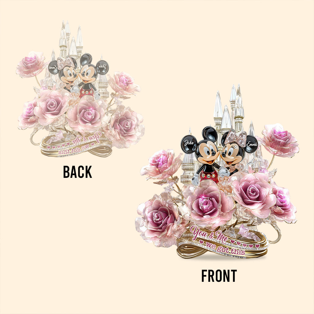 You And Me We Got This - Personalized Mouse Custom Shaped Acrylic Plaque