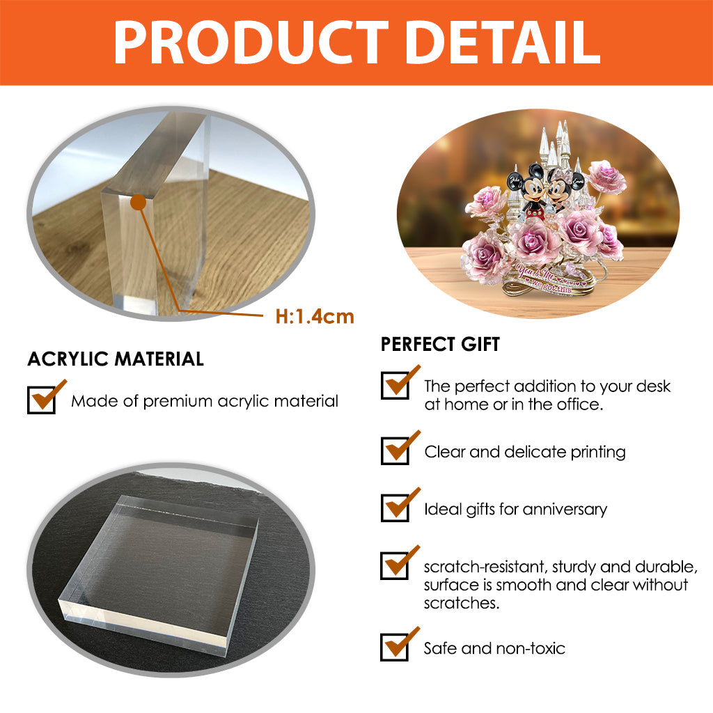 You And Me We Got This - Personalized Mouse Custom Shaped Acrylic Plaque