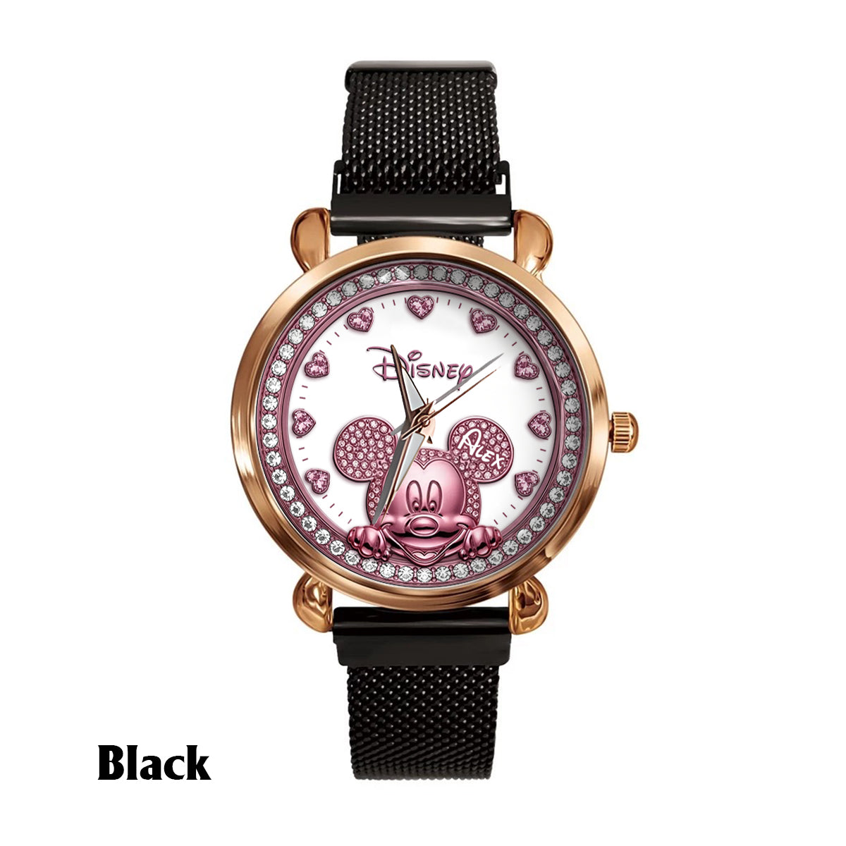 Peeking Mouse Ears - Personalized Mouse Women Hand Watch