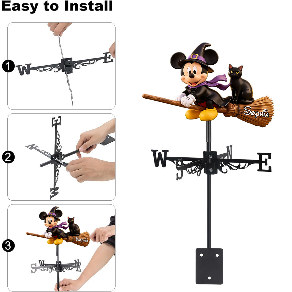 Halloween Decor - Personalized Mouse Weather Vane