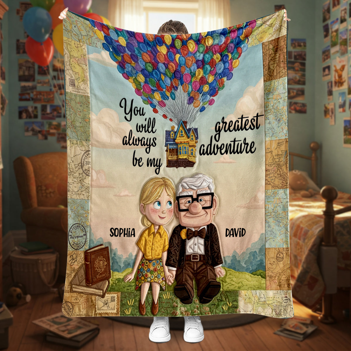 You Are My Greatest Adventure - Personalized Couple Blanket