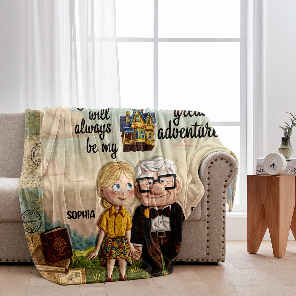 You Are My Greatest Adventure - Personalized Couple Blanket