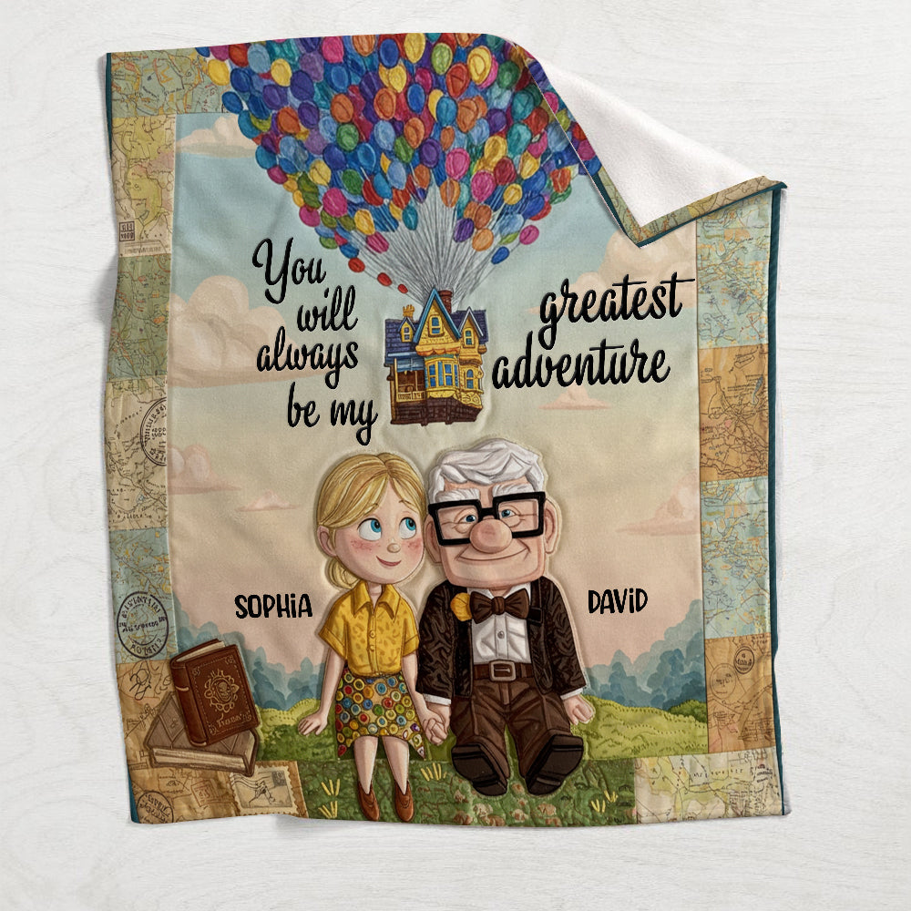 You Are My Greatest Adventure - Personalized Couple Blanket