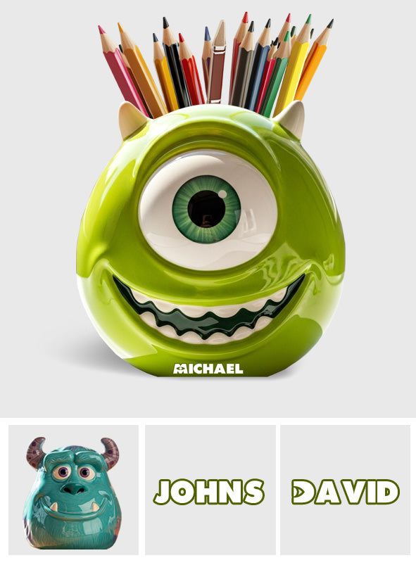 Monster University - Personalized Mouse Wooden Pen Holder