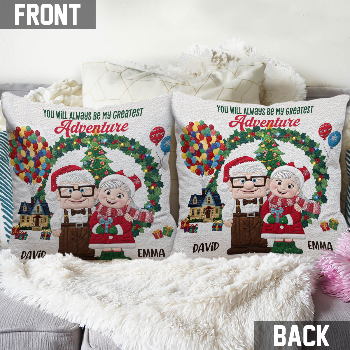 You Are My Greatest Adventure - Personalized Couple Throw Pillow